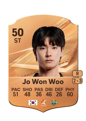 Jo Won Woo - 50 - Rare EA FC 27 card