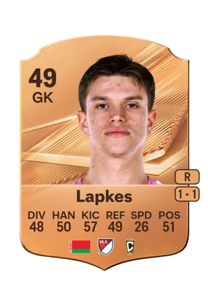 Lapkes - 49 - Rare EA FC 27 card