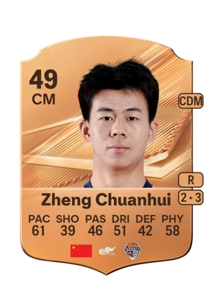 Zheng Chuanhui - 49 - Rare EA FC 27 card