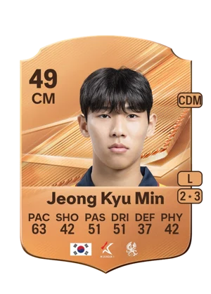 Jeong Kyu Min - 49 - Rare EA FC 27 card