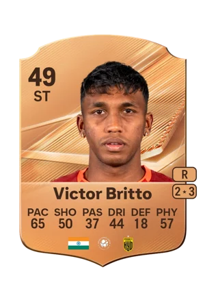 Victor Britto - 49 - Rare EA FC 27 card