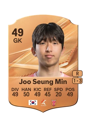 Joo Seung Min - 49 - Rare EA FC 27 card