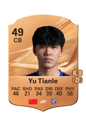 Yu Tianle - 49 - Rare EA FC 27 card