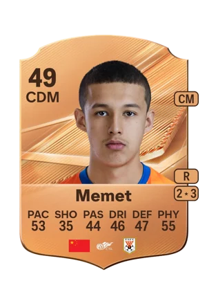 Memet - 49 - Rare EA FC 27 card