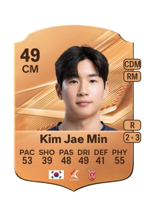 Kim Jae Min - 49 - Rare EA FC 27 card