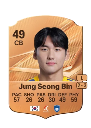 Jung Seong Bin - 49 - Rare EA FC 27 card