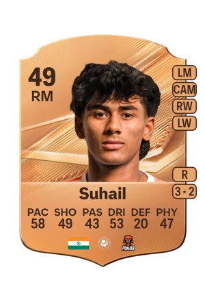 Suhail - 49 - Rare EA FC 27 card