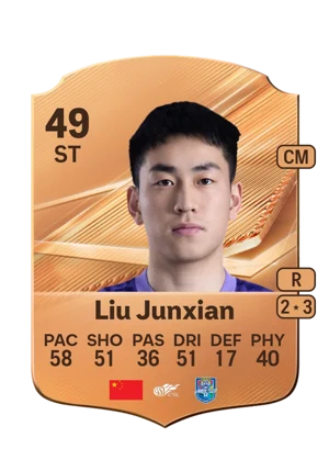 Liu Junxian - 49 - Rare EA FC 27 card