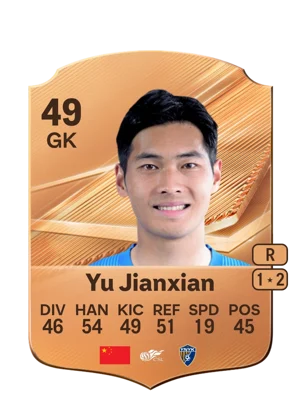 Yu Jianxian - 49 - Rare EA FC 27 card