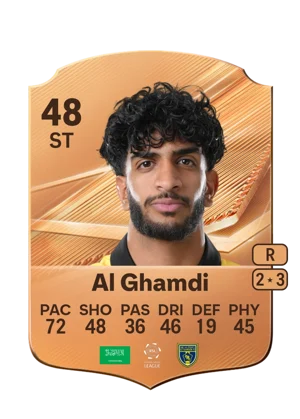 Al Ghamdi - 48 - Rare EA FC 27 card