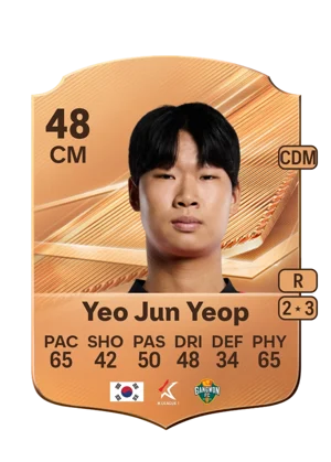 Yeo Jun Yeop - 48 - Rare EA FC 27 card
