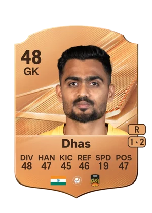 Dhas - 48 - Rare EA FC 27 card