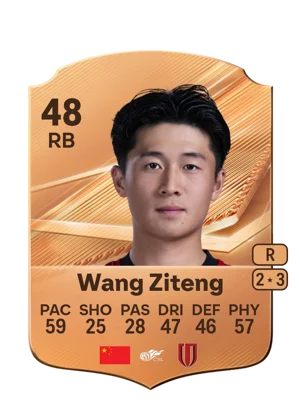 Wang Ziteng - 48 - Rare EA FC 27 card