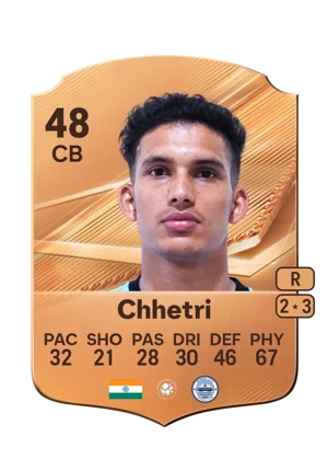 Chhetri - 48 - Rare EA FC 27 card
