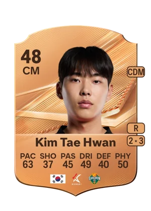 Kim Tae Hwan - 48 - Rare EA FC 27 card