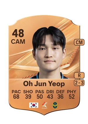 Oh Jun Yeop - 48 - Rare EA FC 27 card