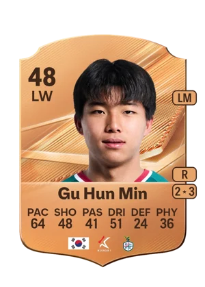 Gu Hun Min - 48 - Rare EA FC 27 card