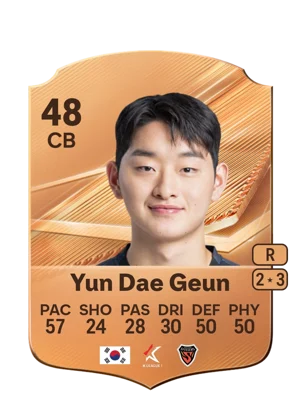 Yun Dae Geun - 48 - Rare EA FC 27 card