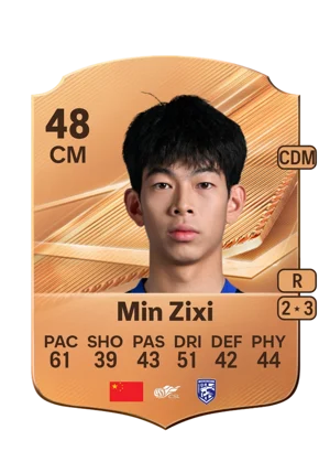 Min Zixi - 48 - Rare EA FC 27 card