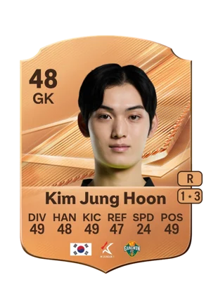 Kim Jung Hoon - 48 - Rare EA FC 27 card