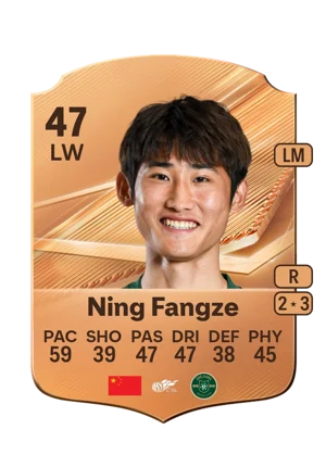 Ning Fangze - 47 - Rare EA FC 27 card