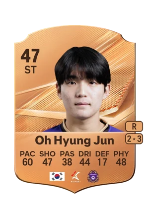 Oh Hyung Jun - 47 - Rare EA FC 27 card