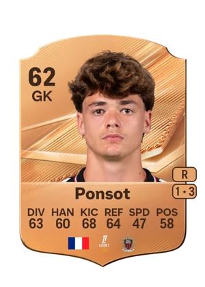 Ponsot - 62 - Rare EA FC 27 card