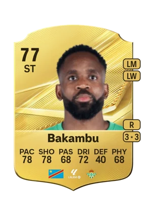 Bakambu - 77 - Rare EA FC 27 card