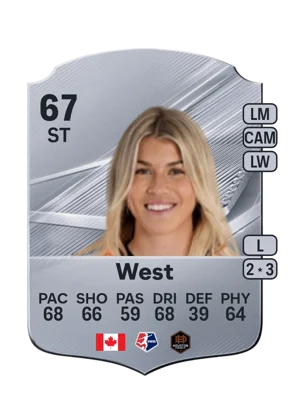 West - 67 - Rare EA FC 27 card