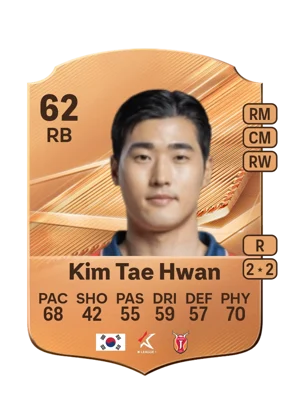 Kim Tae Hwan - 62 - Rare EA FC 27 card