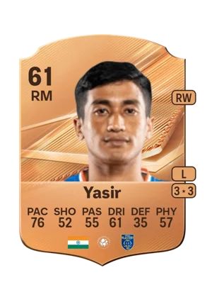Yasir - 61 - Rare EA FC 27 card