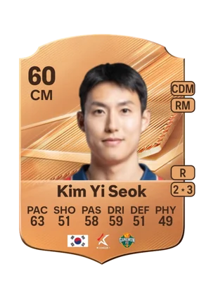 Kim Yi Seok - 60 - Rare EA FC 27 card