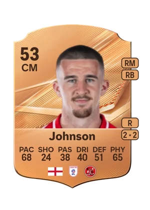 Johnson - 53 - Rare EA FC 27 card