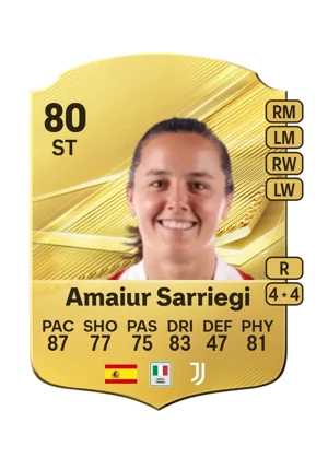 Amaiur Sarriegi - 80 - Rare EA FC 27 card