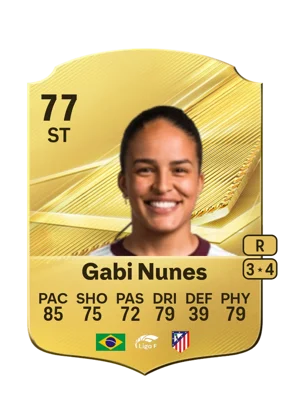 Gabi Nunes - 77 - Rare EA FC 27 card