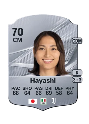 Hayashi - 70 - Rare EA FC 27 card