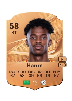 Harun - 58 - Rare EA FC 27 card