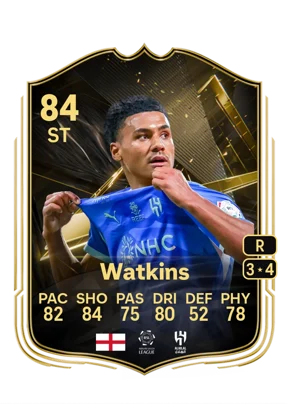 Watkins - 84 - Team of the week EA FC 27 card