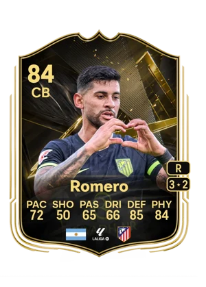 Romero - 84 - Team of the week EA FC 27 card