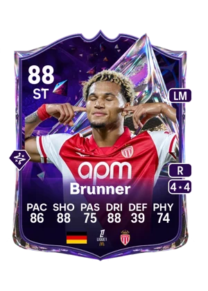 Brunner - 88 - Future Stars EA FC 27 card