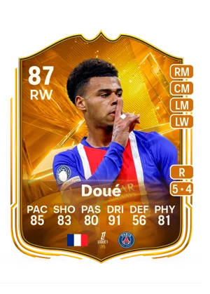 Doué - 87 - Star Performer EA FC 27 card