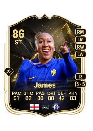 James - 86 - Team of the week EA FC 27 card