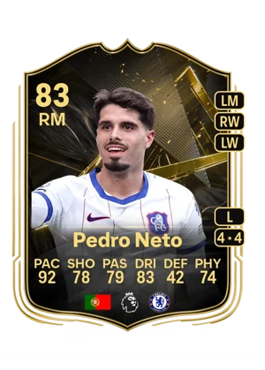 Pedro Neto - 83 - Team of the week EA FC 27 card