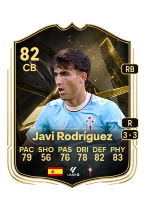Javi Rodríguez - 82 - Team of the week EA FC 27 card