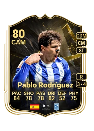 Pablo Rodríguez - 80 - Team of the week EA FC 27 card