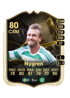 Nygren - 80 - Team of the week EA FC 27 card