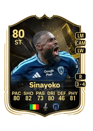 Sinayoko - 80 - Team of the week EA FC 27 card