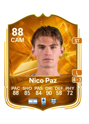 Nico Paz - 88 - Star Performer EA FC 27 card